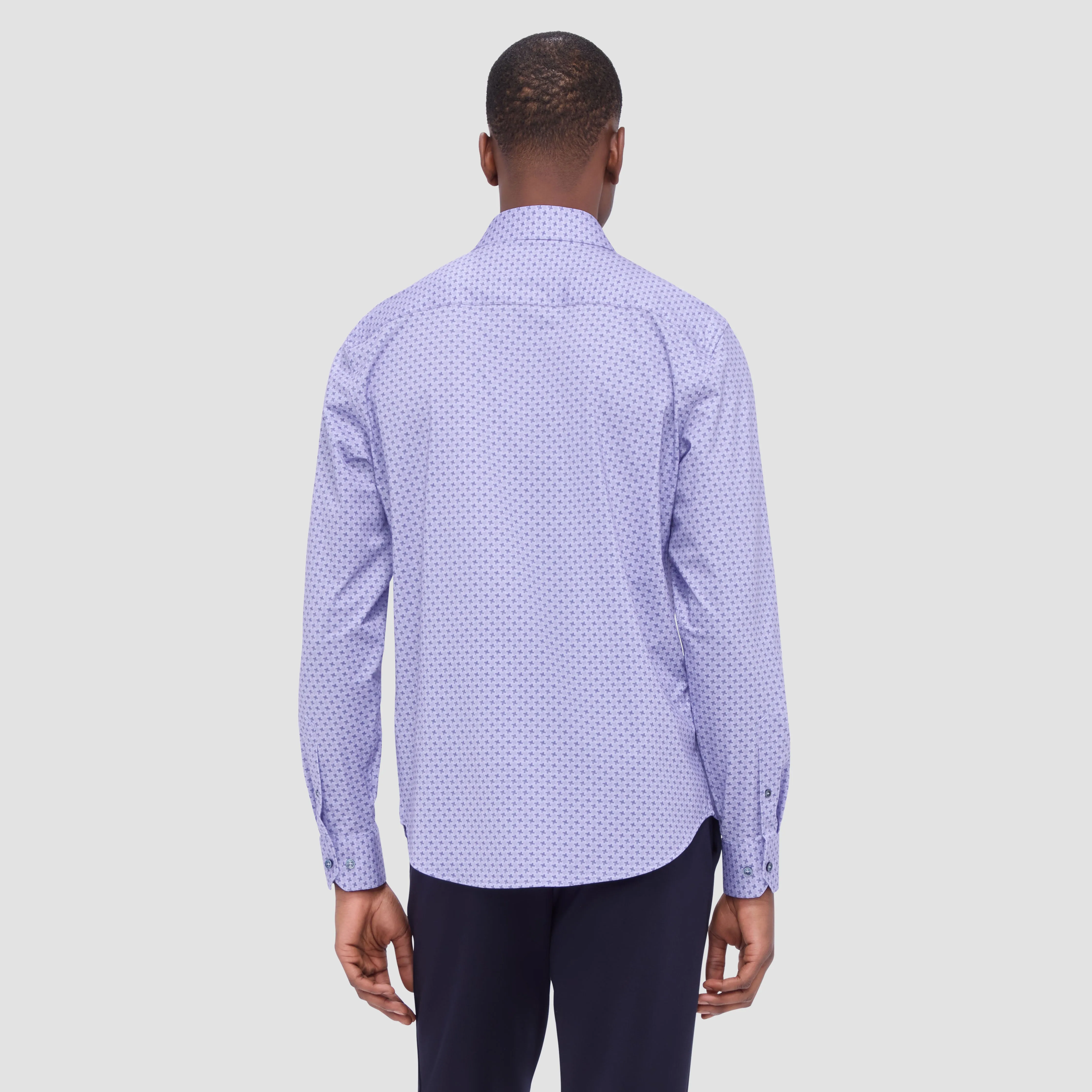 Jimmy Double Sided Houndstooth/Solid OoohCotton Shirt