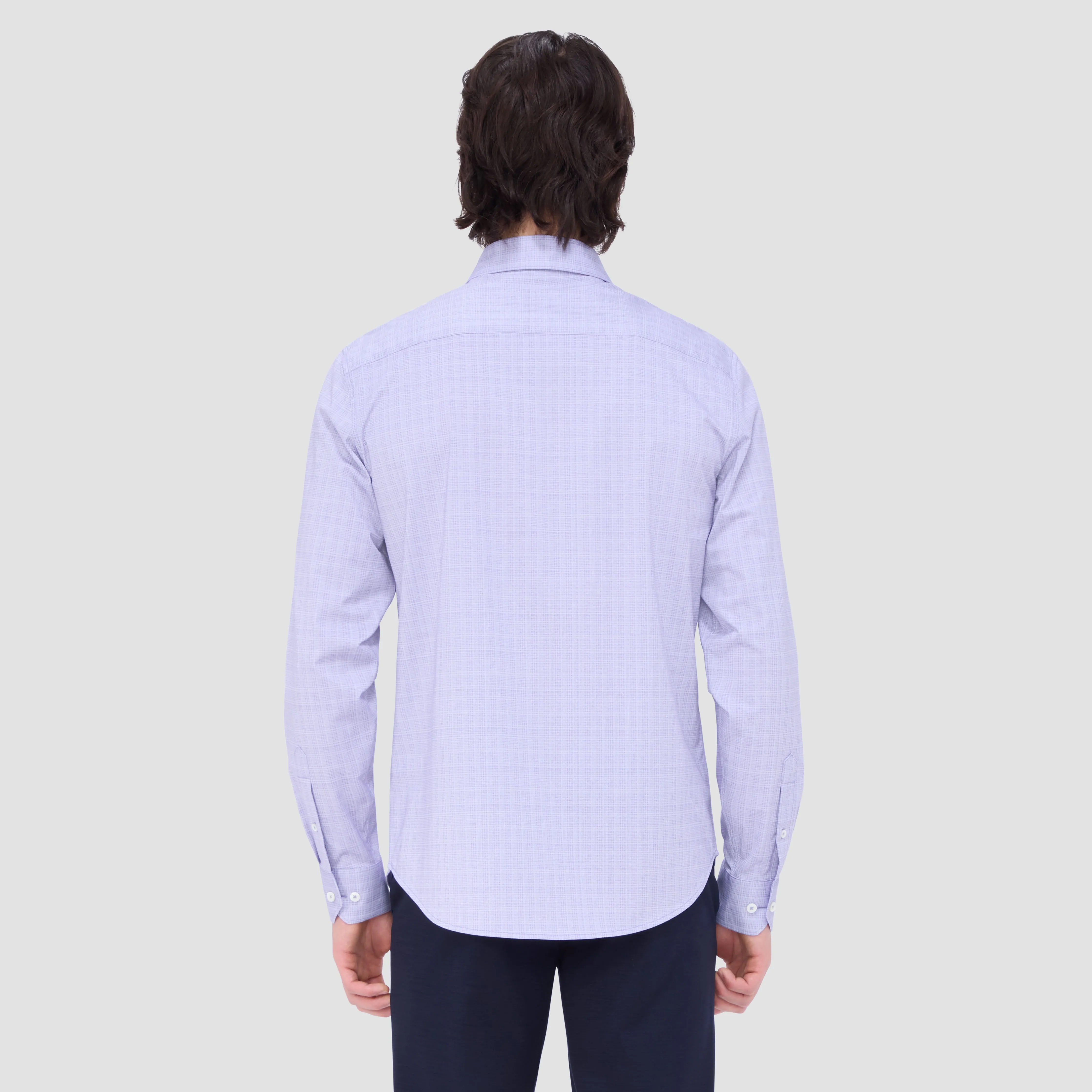 Jimmy Double Sided Plaid/Herringbone OoohCotton Shirt