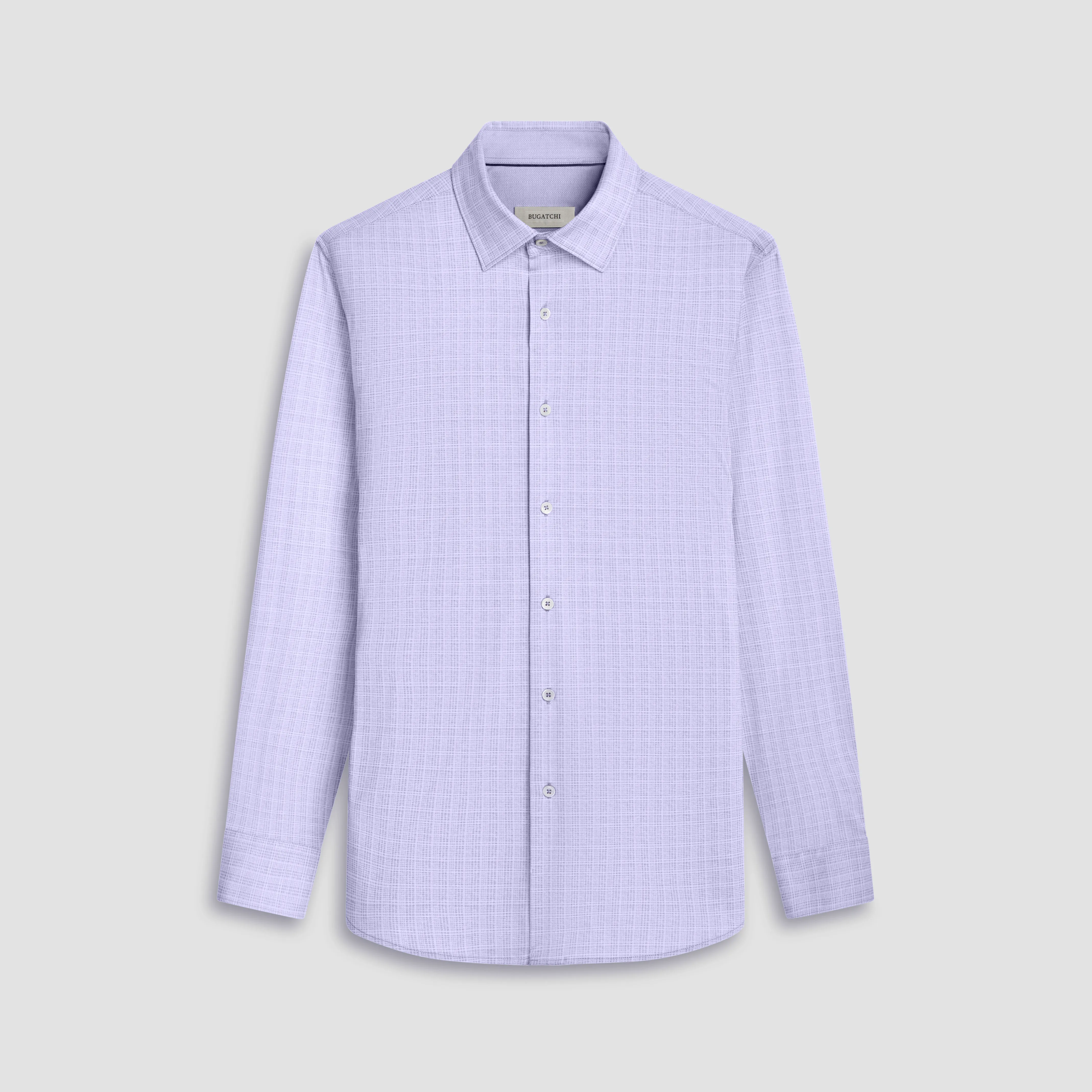 Jimmy Double Sided Plaid/Herringbone OoohCotton Shirt