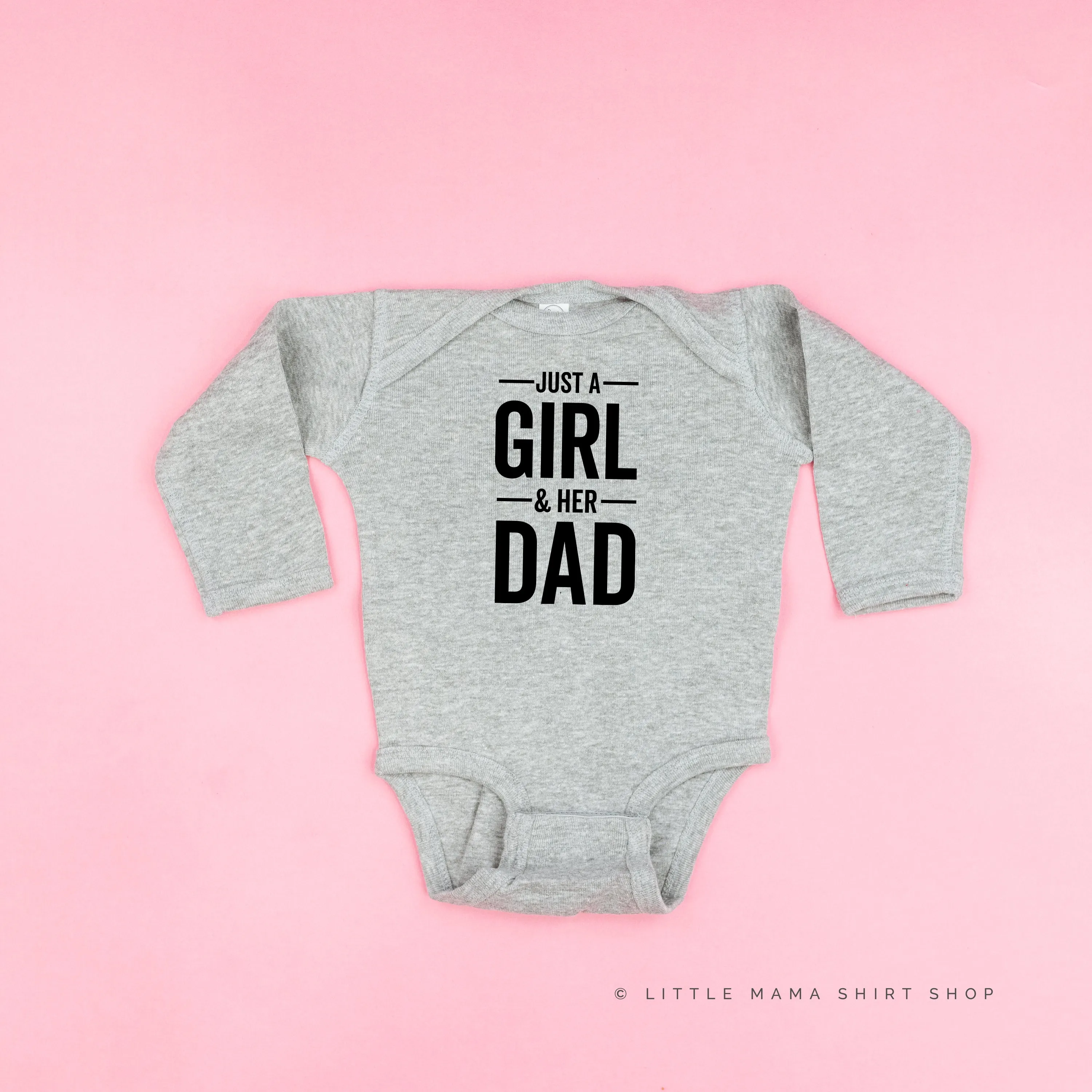 Just a Girl and Her Dad - Long Sleeve Child Shirt