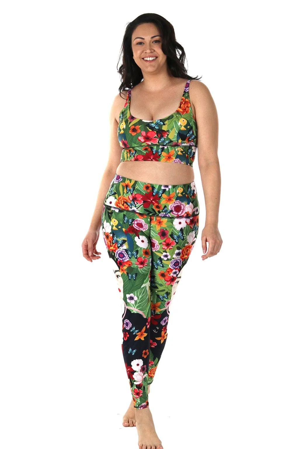 Kahlo Printed Yoga Leggings