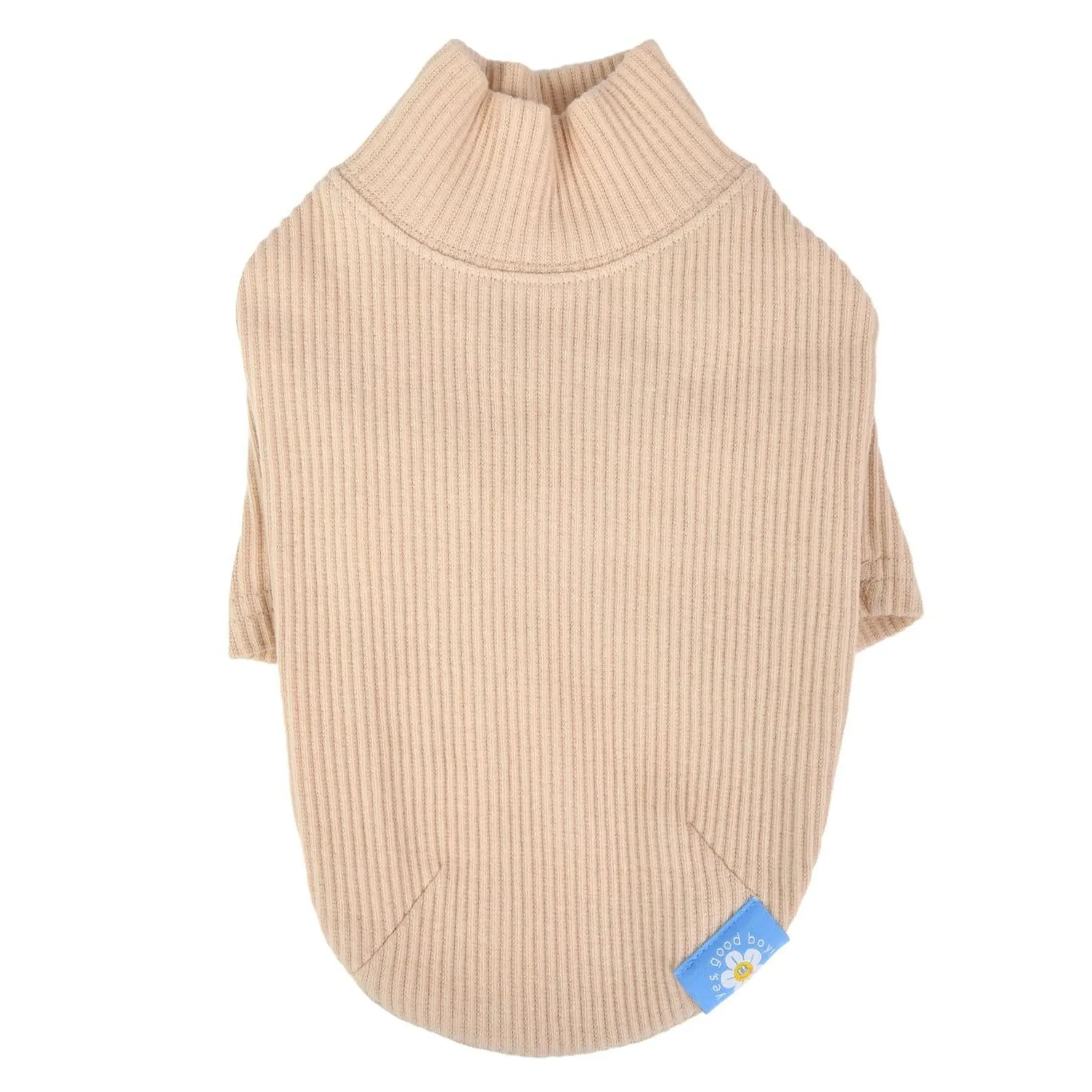 Korean Beige Tan Cotton Sleeve Tee by Olchi