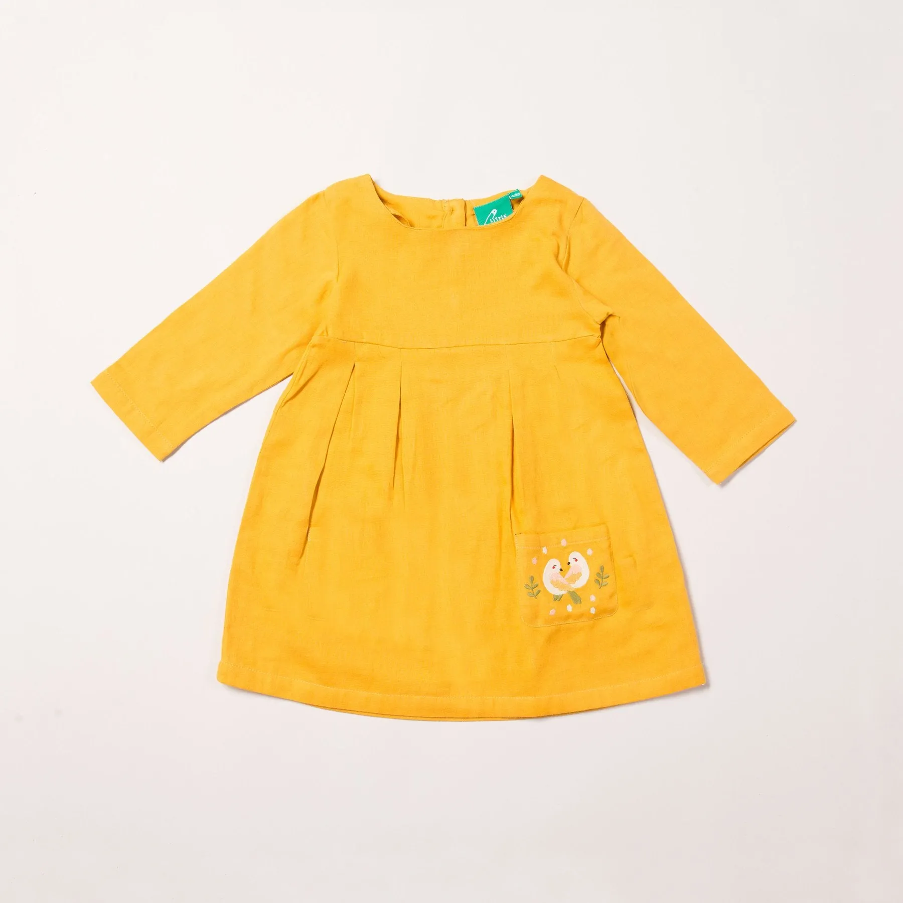 Little Green Radicals Love Birds Smock Dress Organic Cotton (1-3yrs)