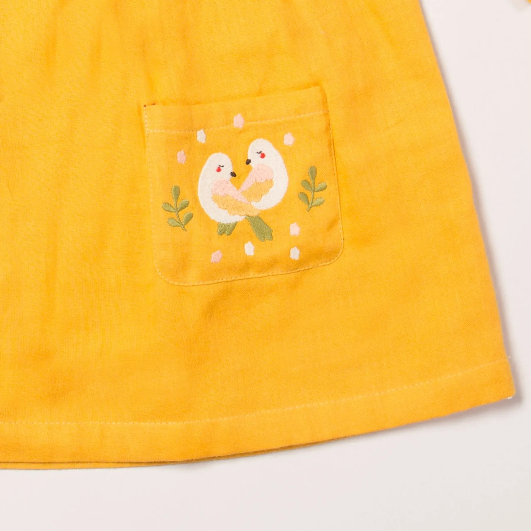 Little Green Radicals Love Birds Smock Dress Organic Cotton (1-3yrs)