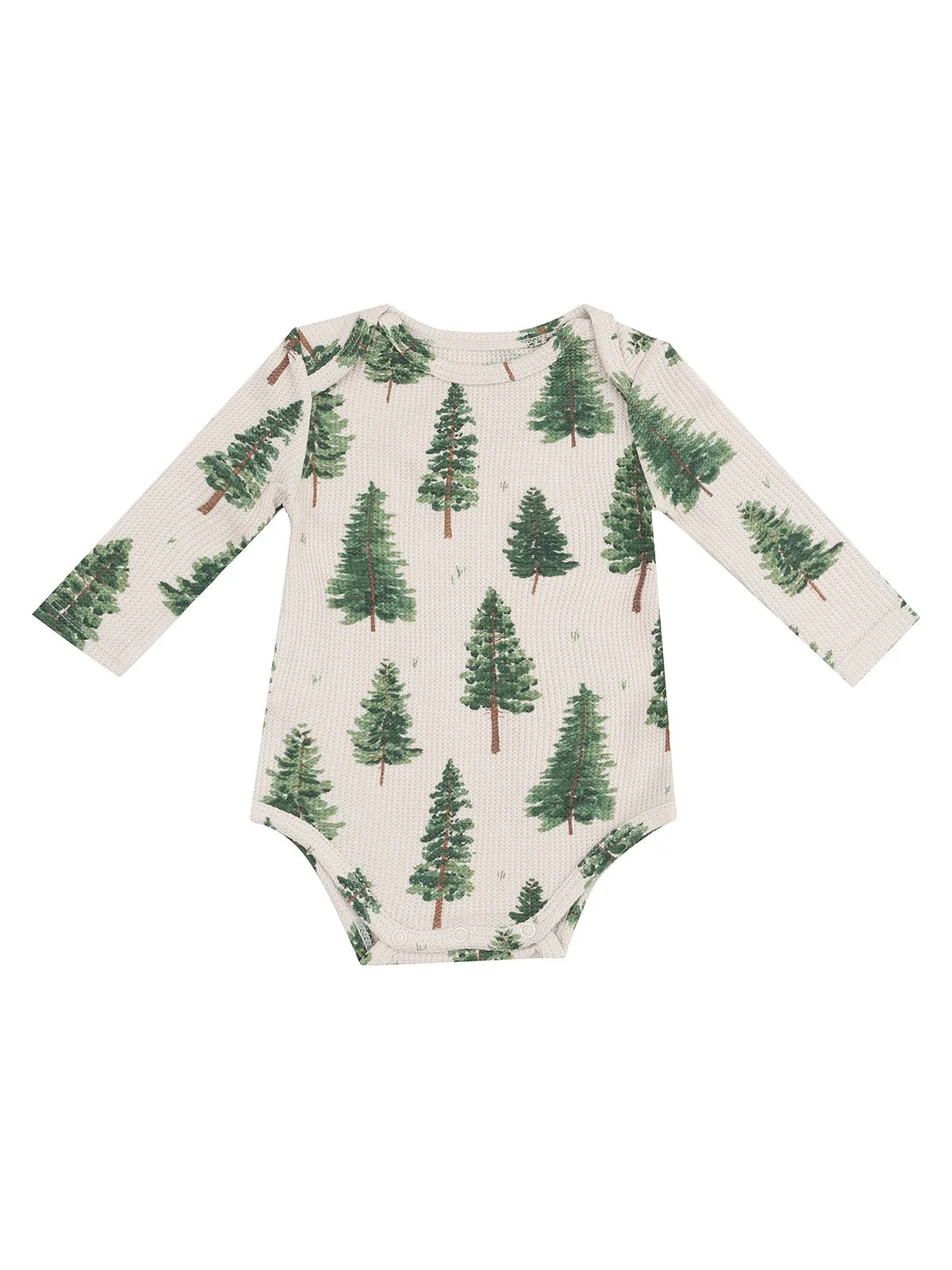 Long Sleeve Bodysuit, Forest Trees