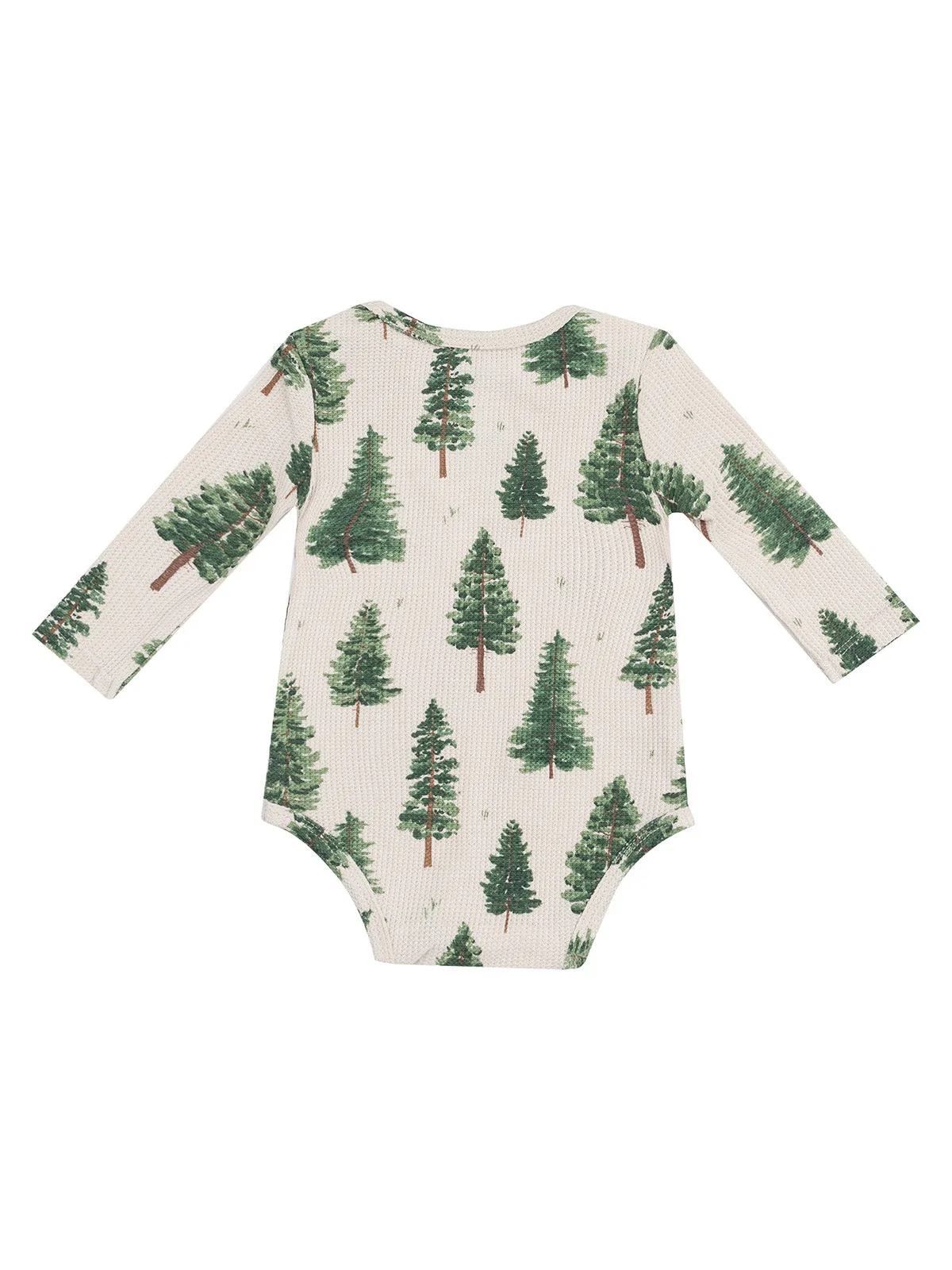 Long Sleeve Bodysuit, Forest Trees