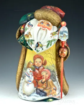 Love of Nature Russian Santa with Children and Animals