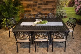 LYNNWOOD 9 PIECE DINING SET - 60" x 84" Weave Dining Table and 8 Chairs