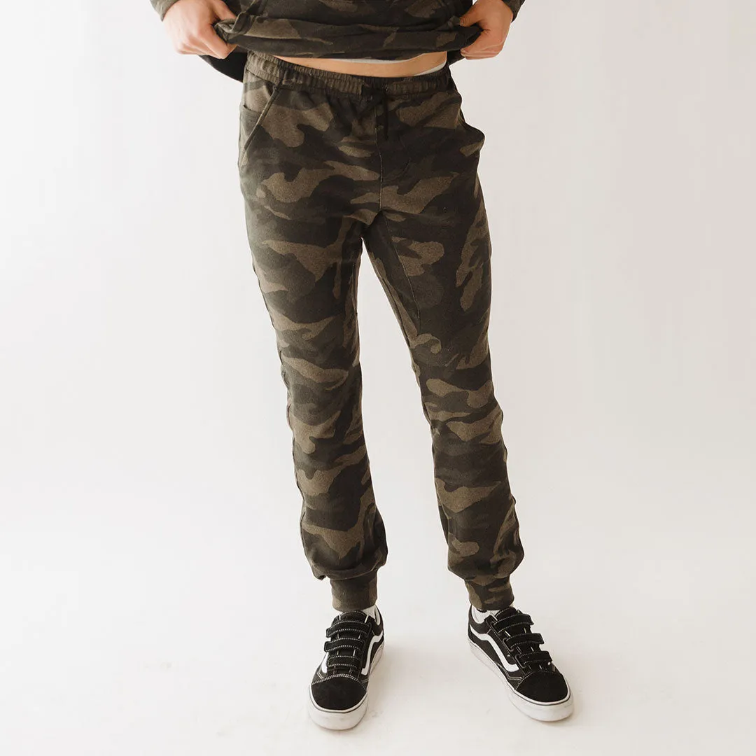 Men's At Ease Joggers, Green Camo