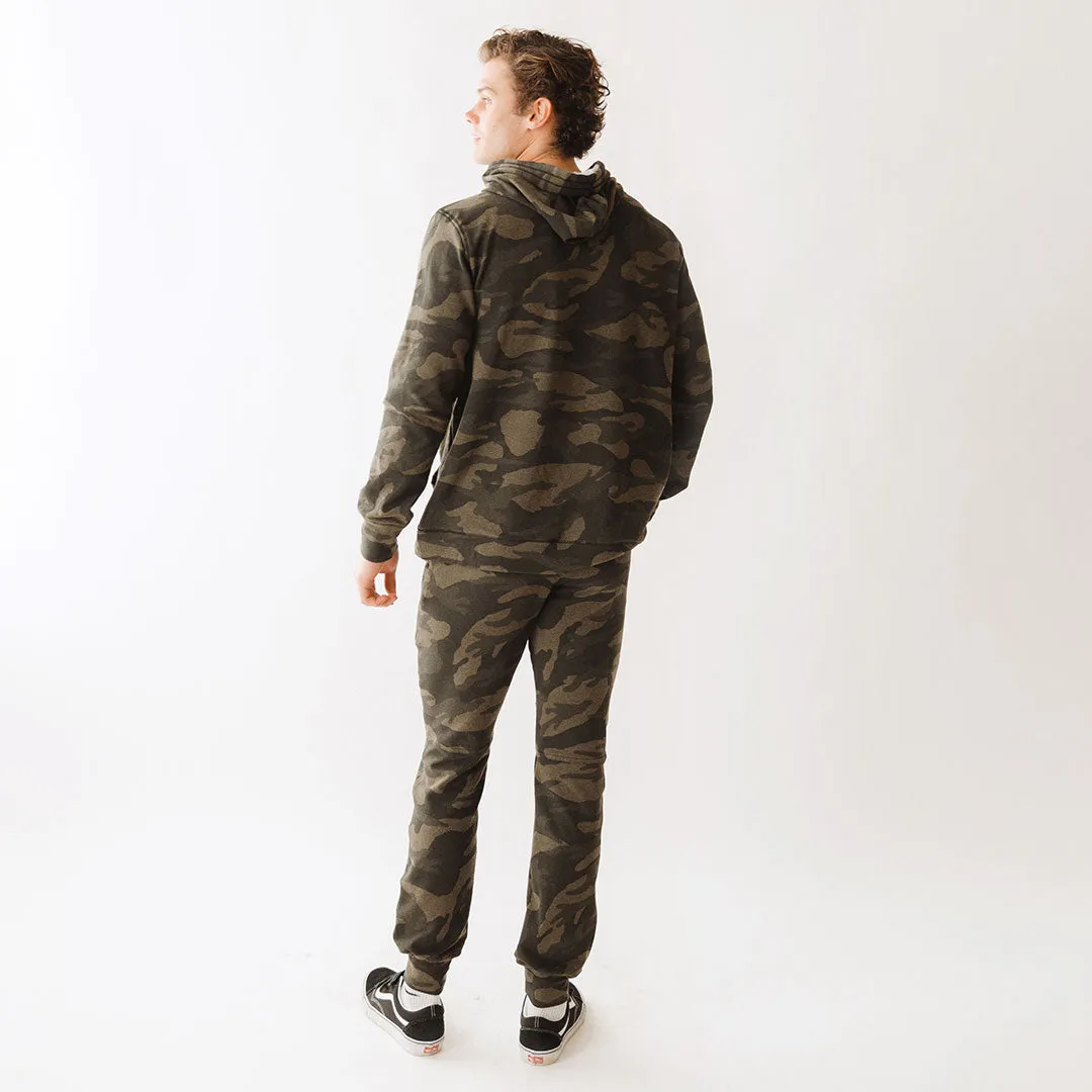 Men's At Ease Joggers, Green Camo