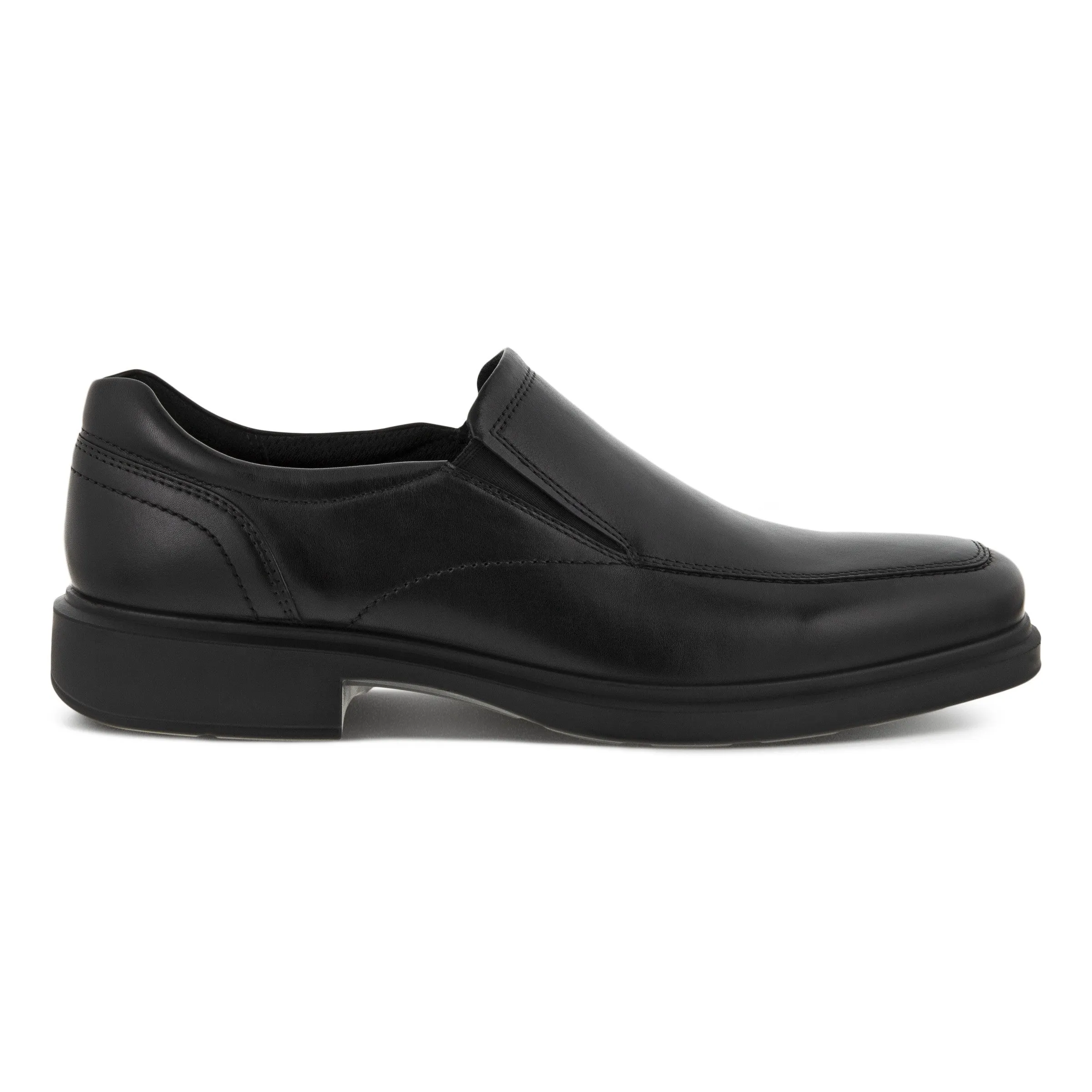 Men's Ecco Helsinki 2.0 Apron Toe Slip-On Color: Black