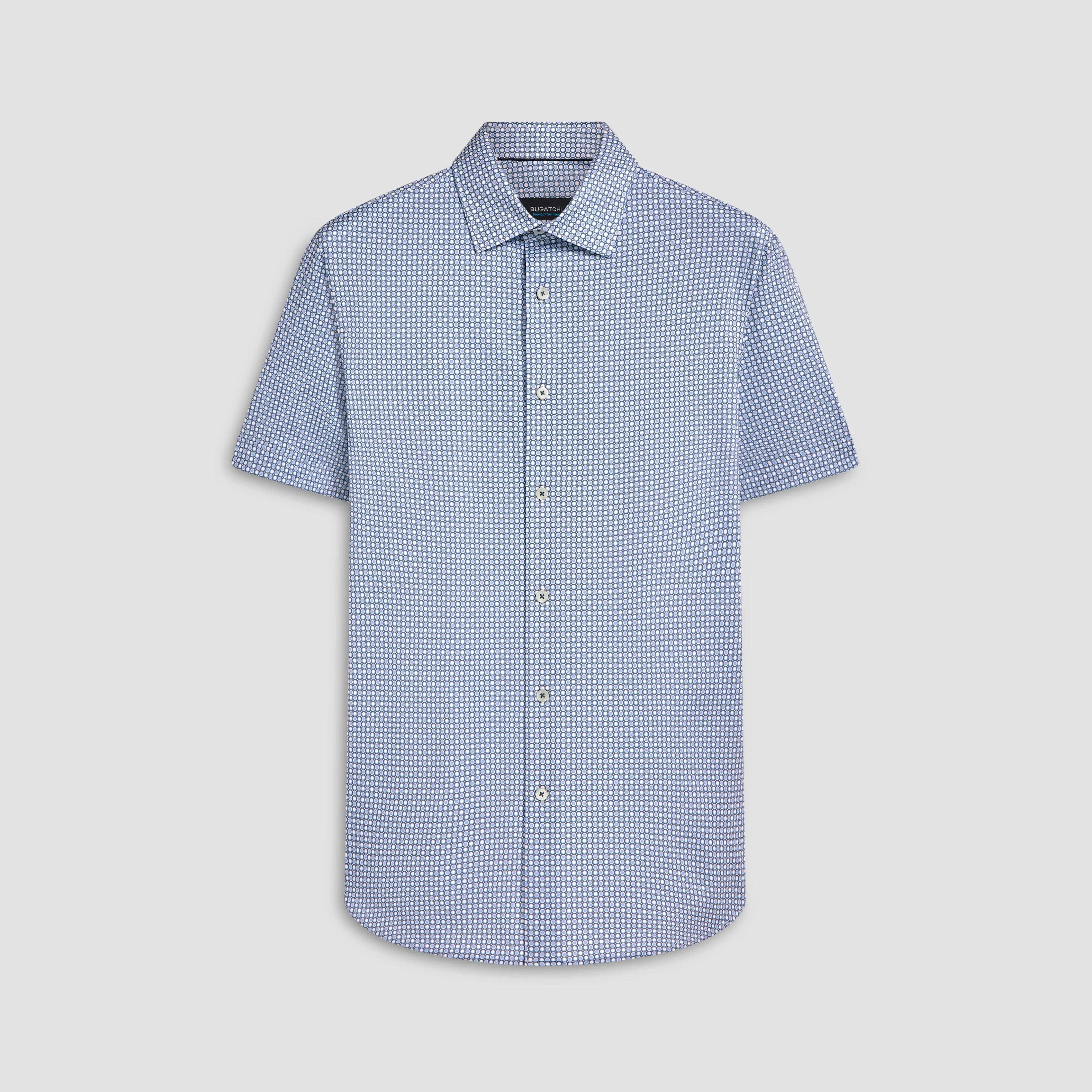 Miles Coin Dot Print OoohCotton Short Sleeve Shirt