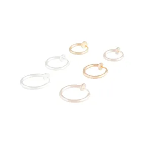 Mixed Metal Faux Body Rings 7-Pack