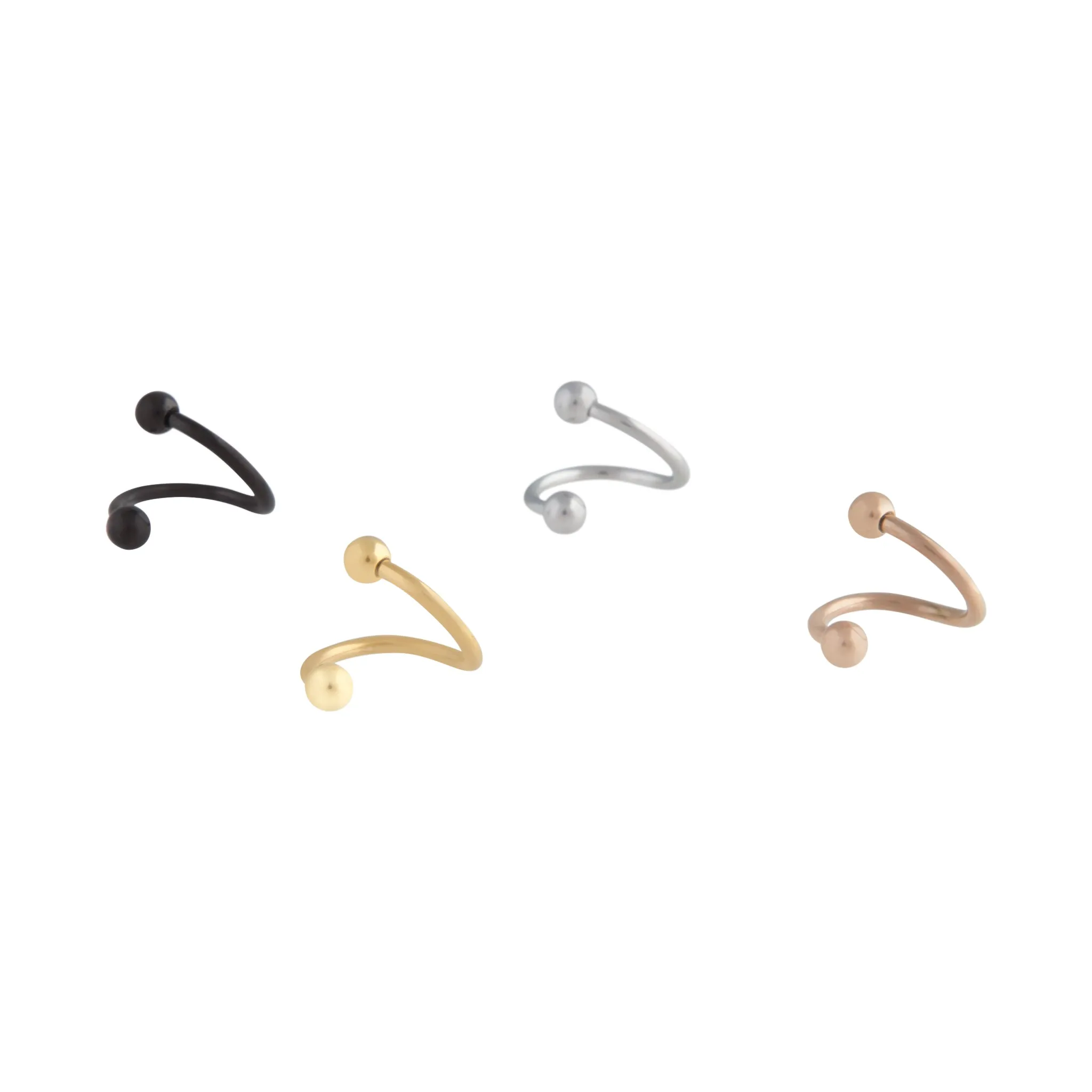 Mixed Metals Twist Earring 4-Pack