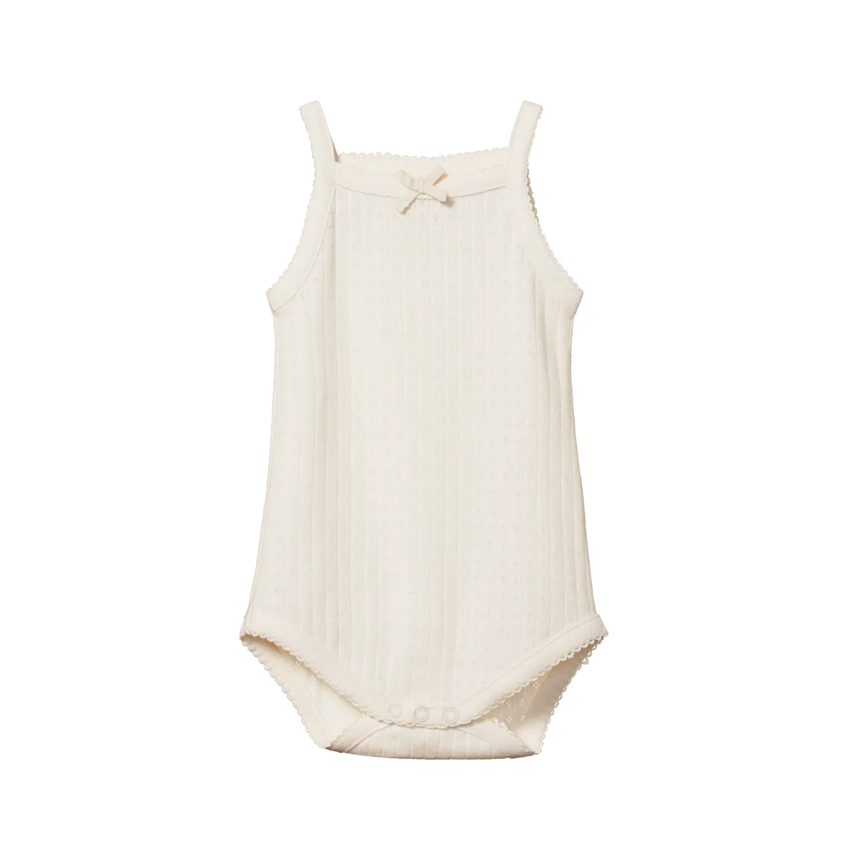 Nature Baby Pointelle Camisole Bodysuit - Natural