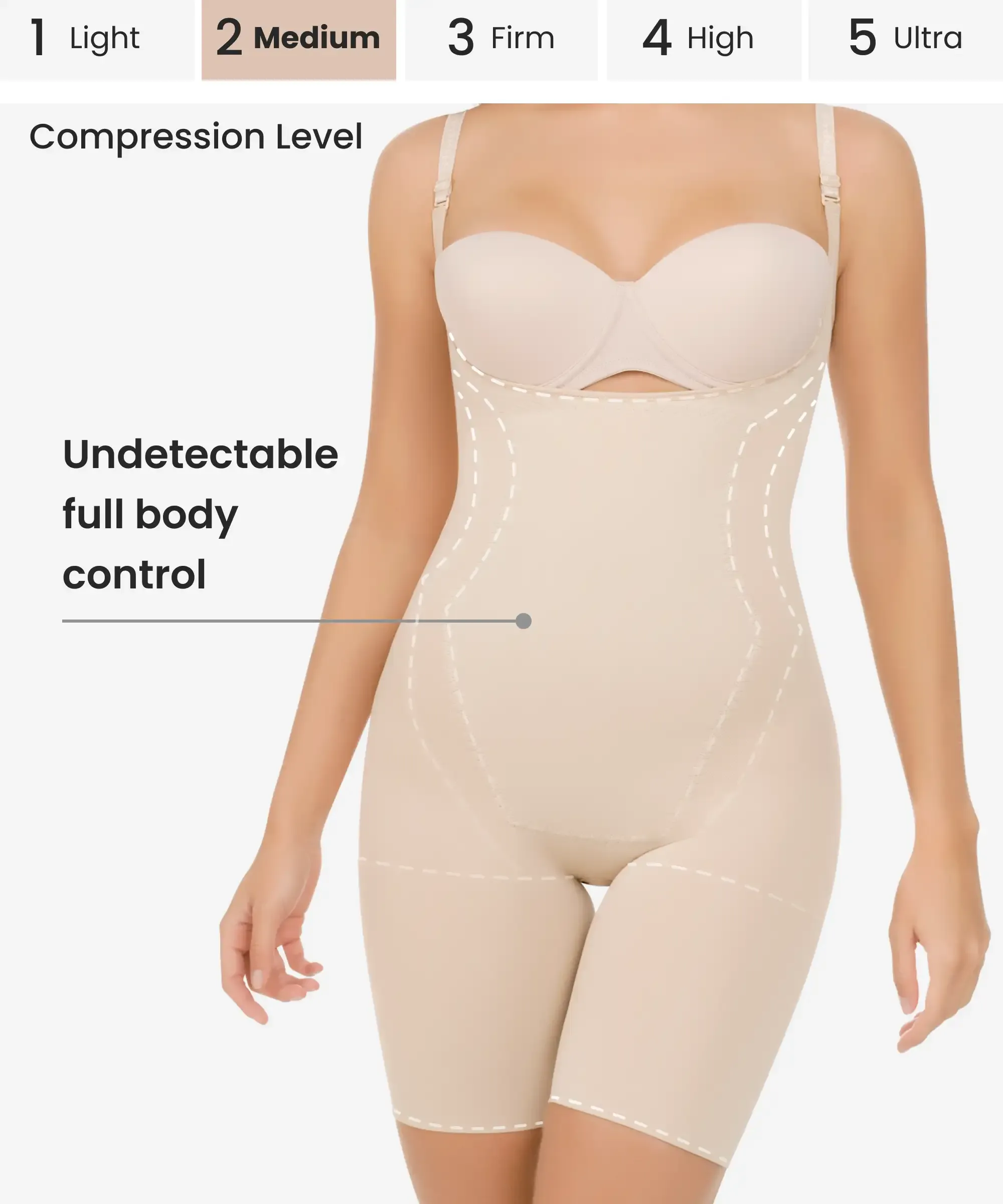 Nude Seamless Bodysuit 3-Pack in style 1585