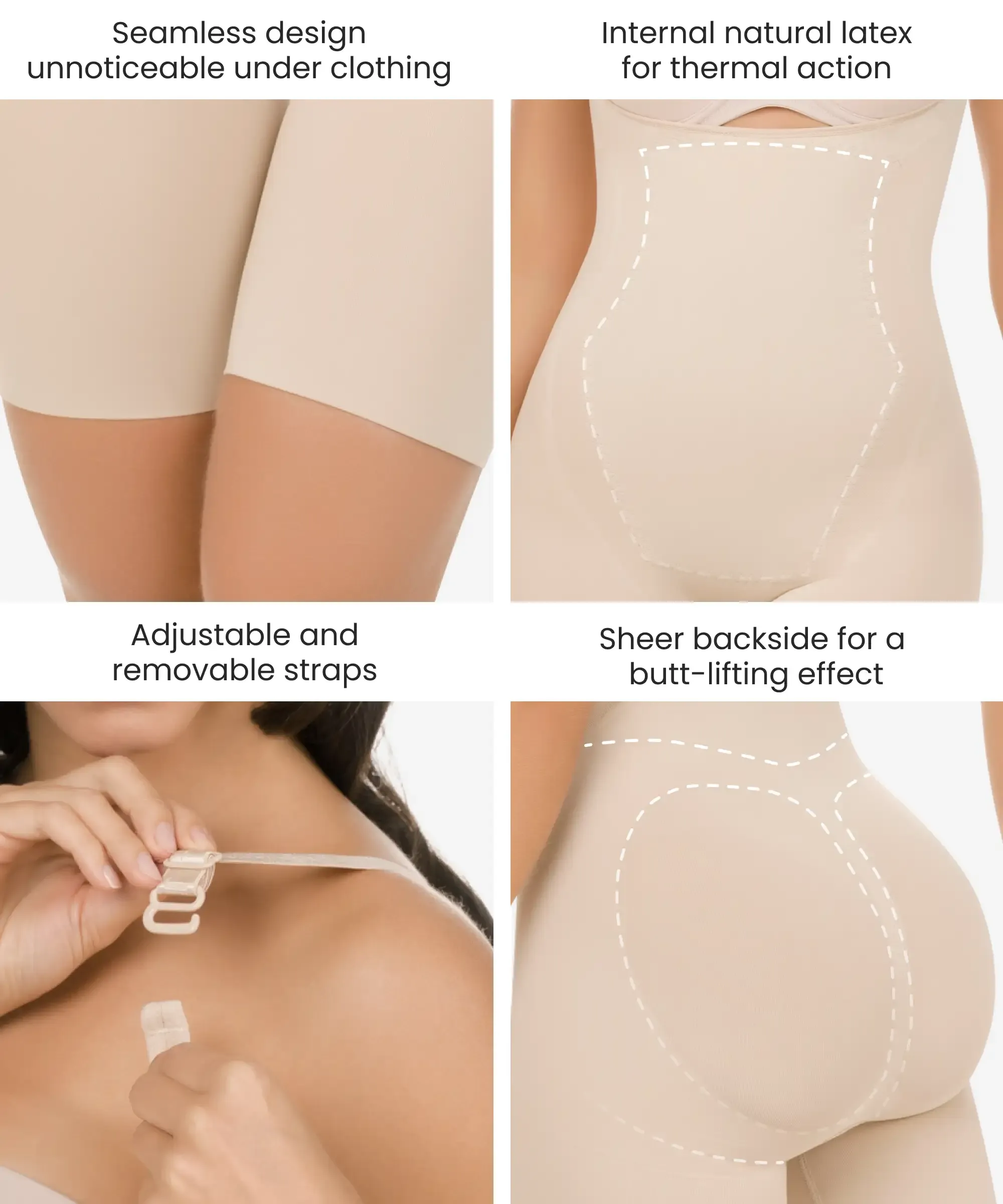 Nude Seamless Bodysuit 3-Pack in style 1585