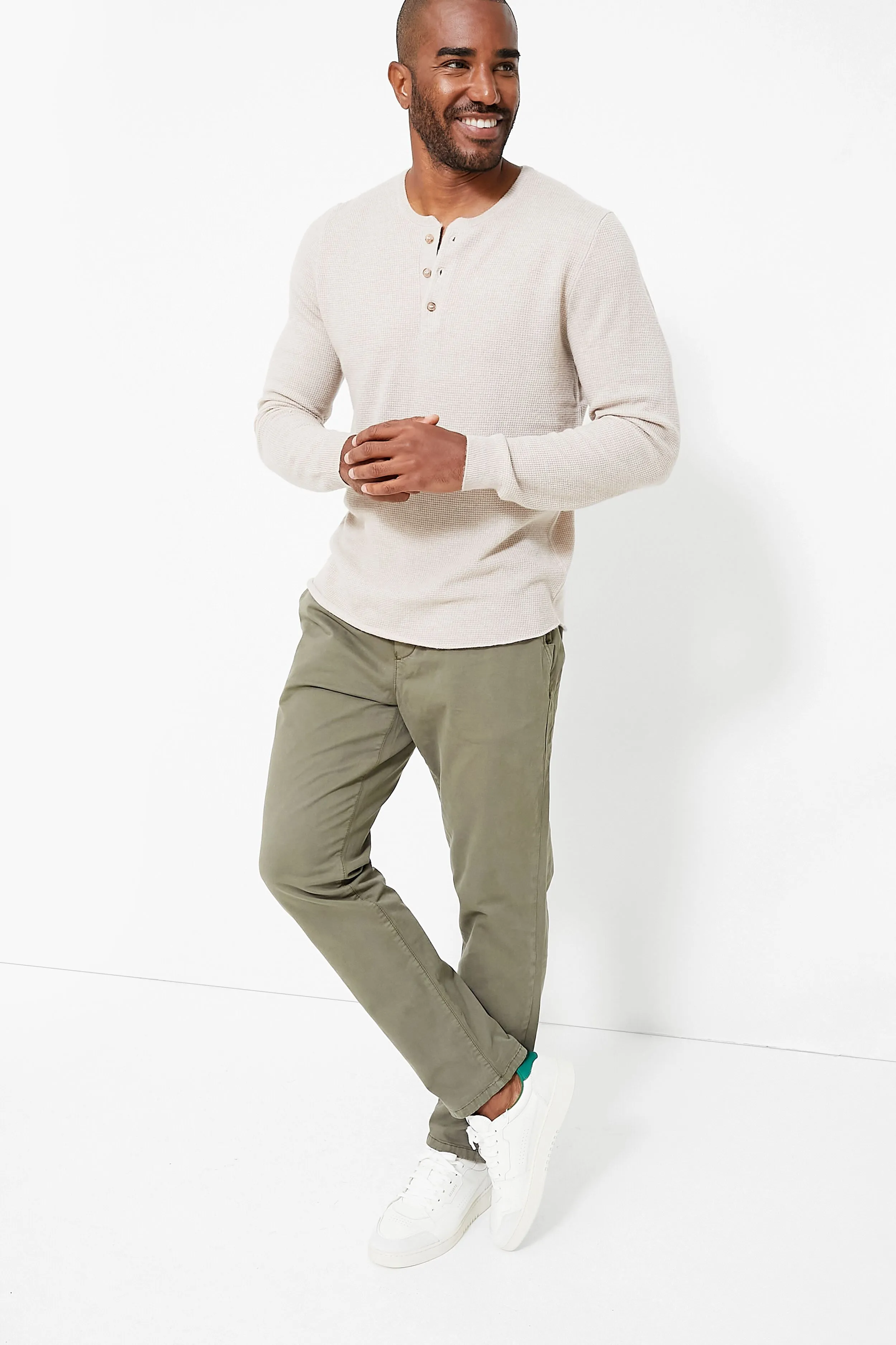 Olive Athletic Fit Saturday Pant