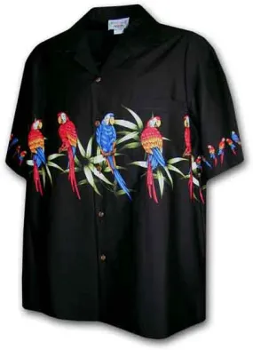 Pacific Legend Mens Tropical Parrot Hawaiian Shirts -  Aloha Shirt, Style# 440-3636