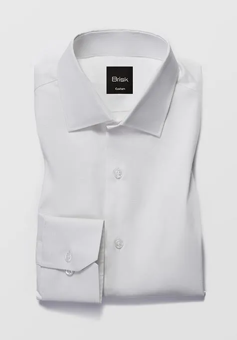 PEARL WHITE STRETCH SHIRT