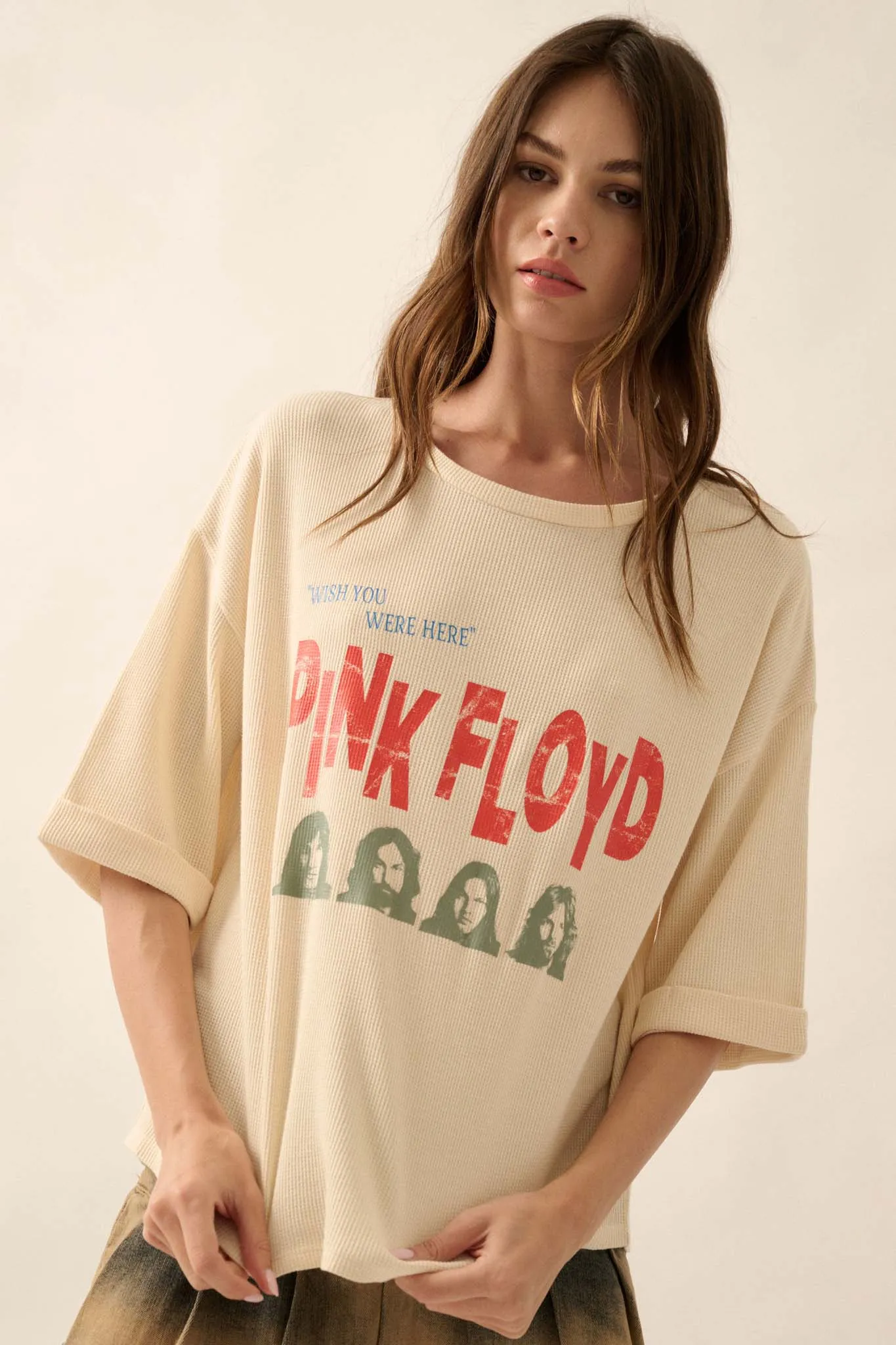 Pink Floyd Wish You Were Here Thermal Graphic Tee