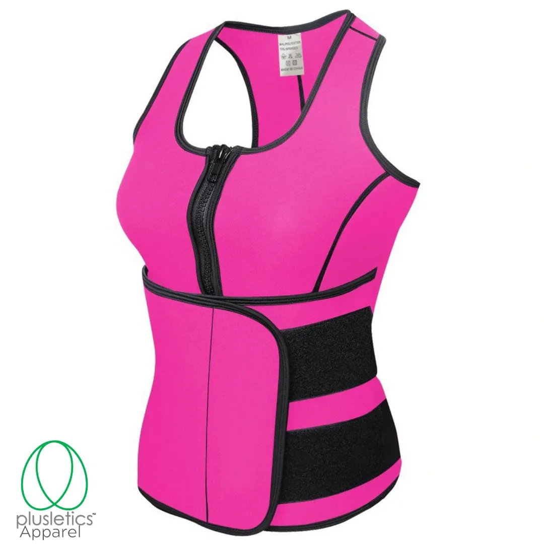 Plus Size Neoprene  Sweat Vest