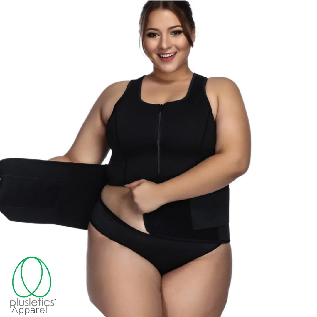 Plus Size Neoprene  Sweat Vest