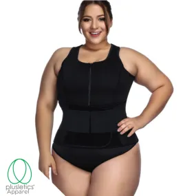 Plus Size Neoprene  Sweat Vest