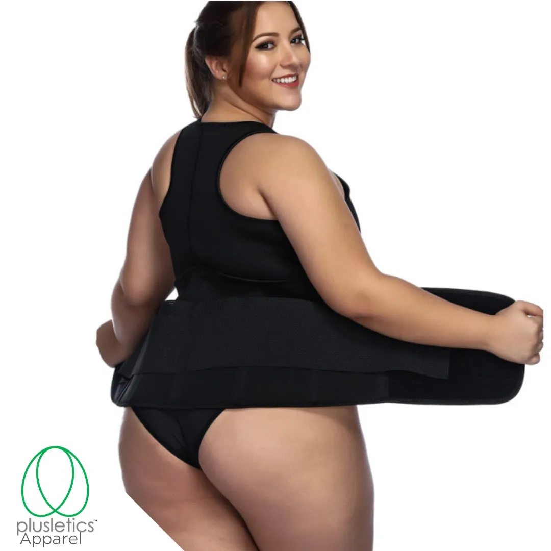 Plus Size Neoprene  Sweat Vest