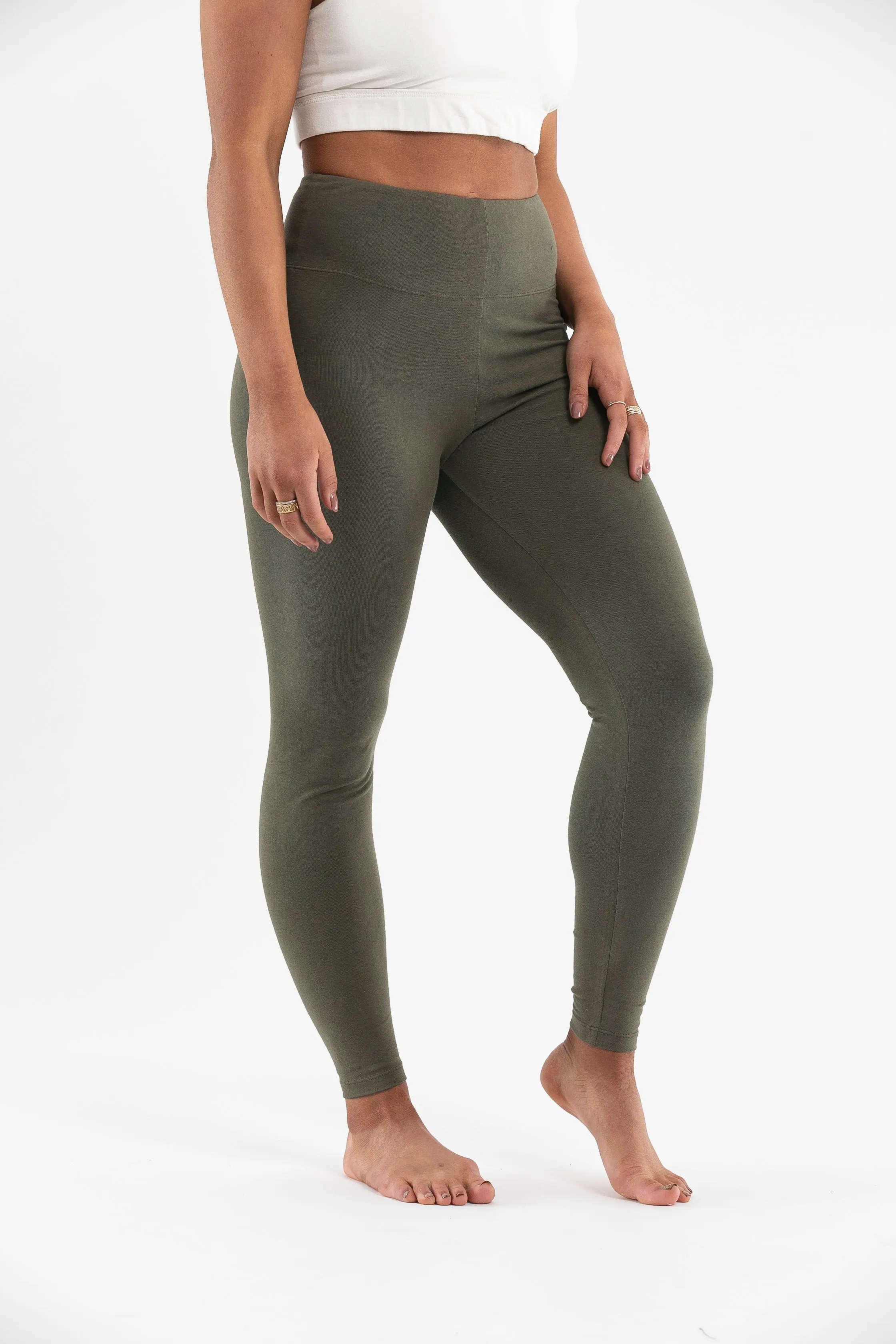 Power Leggings 7/8| Khaki