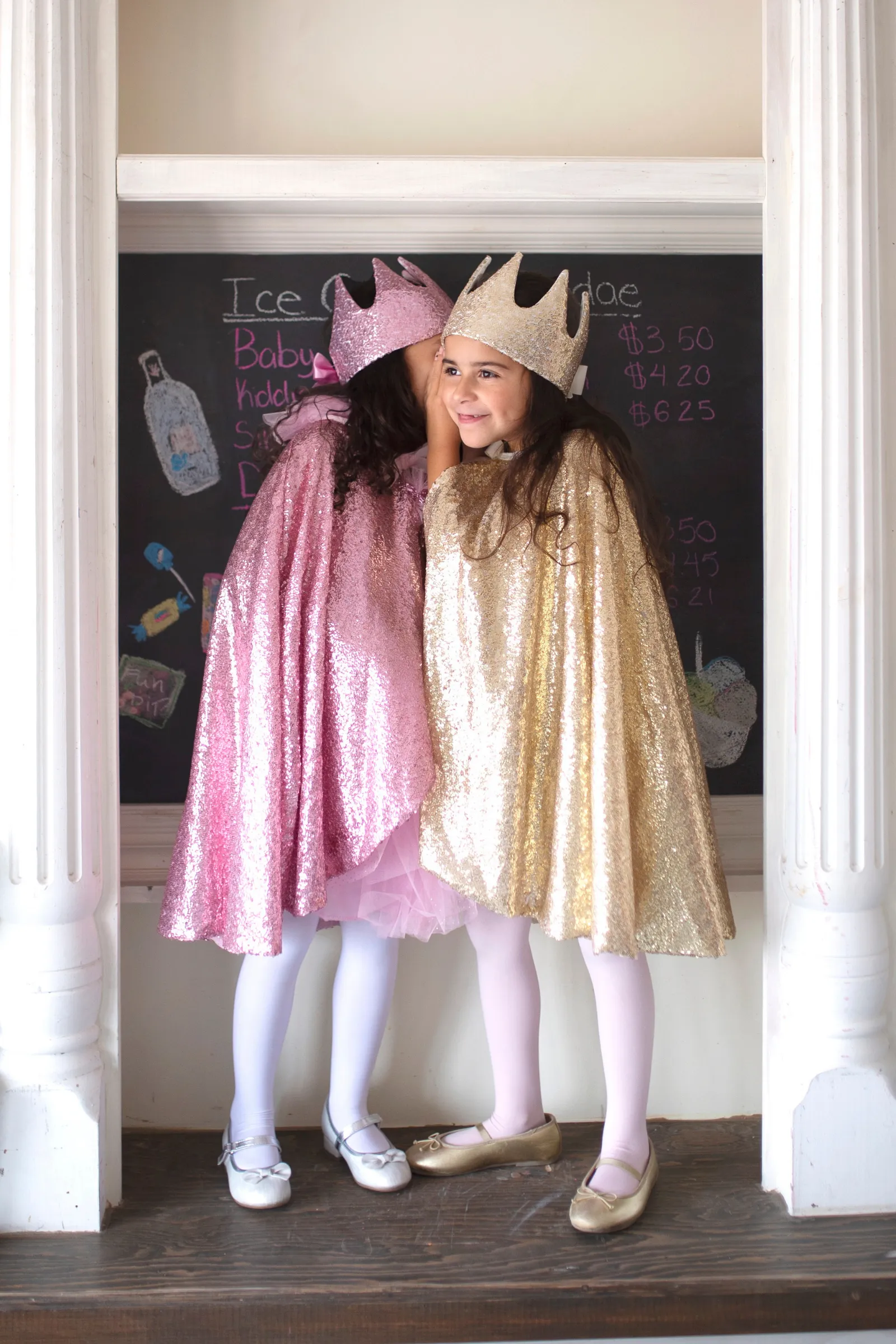 Precious Pink Sequins Cape