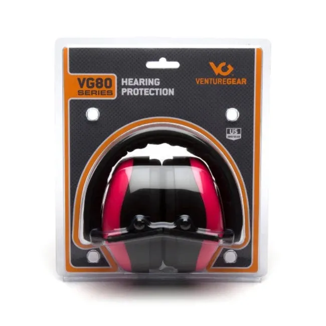 Pyramex® Venturegear Soft Foam Ear Cups - Passive Earmuffs - 25 NRR - VG80 Series