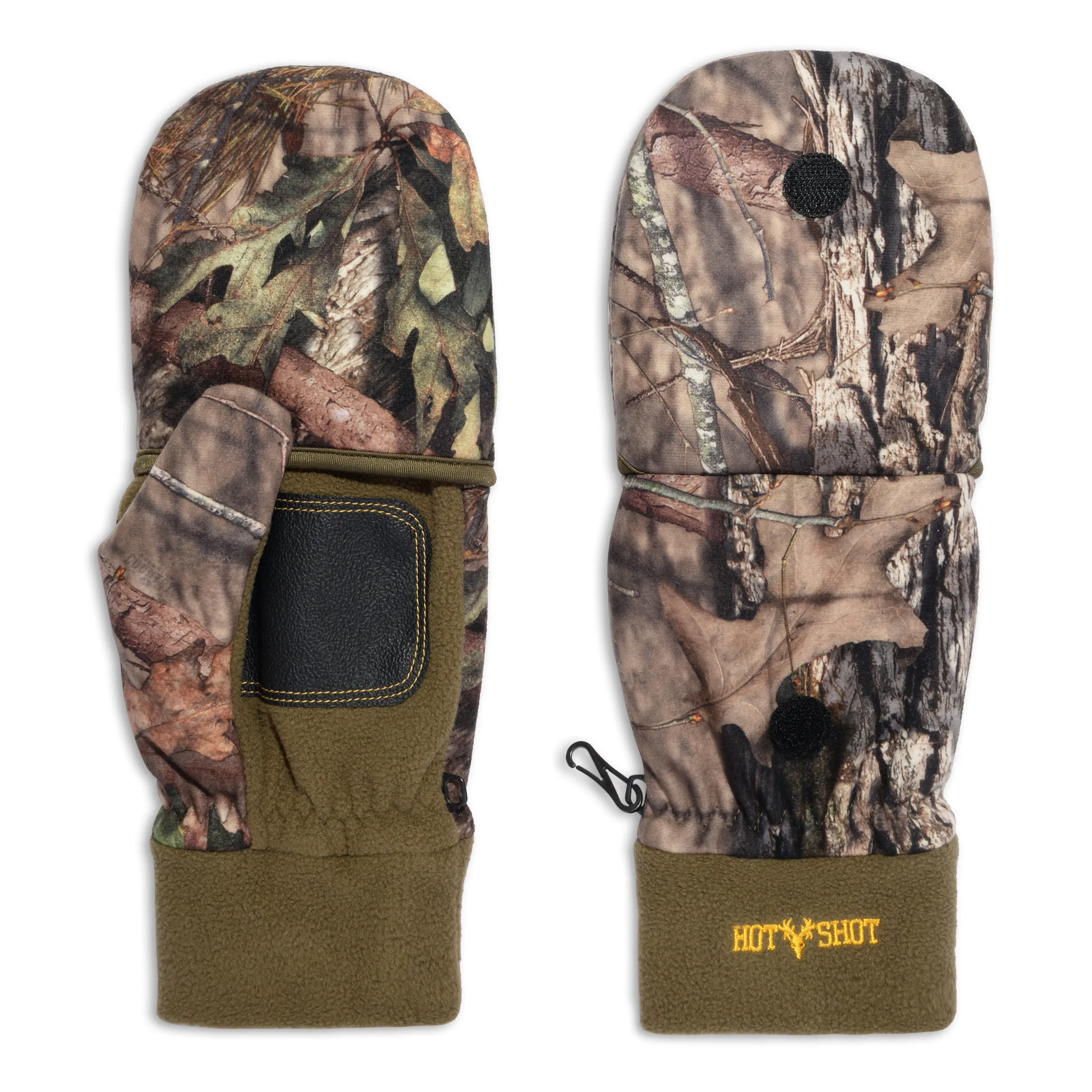 "Bulls-eye" Stretch Fleece Pop-Top Mitten - Mossy Oak® Break-Up Country®