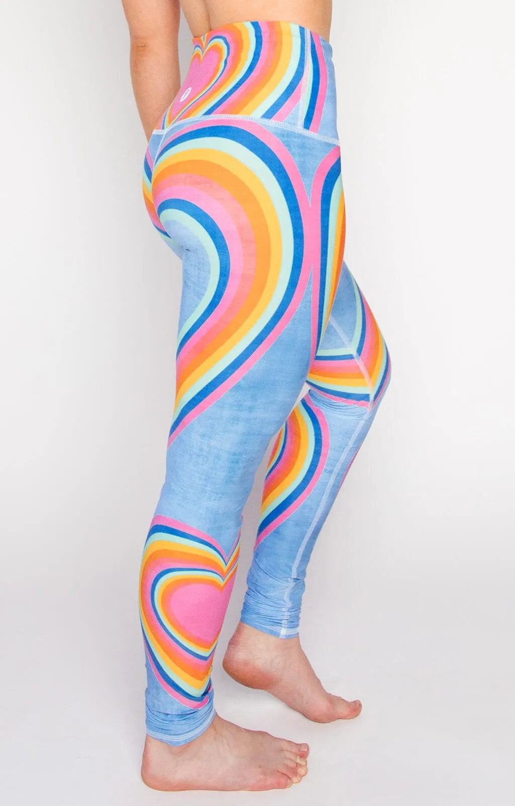 Rainbow Love Printed Yoga Leggings