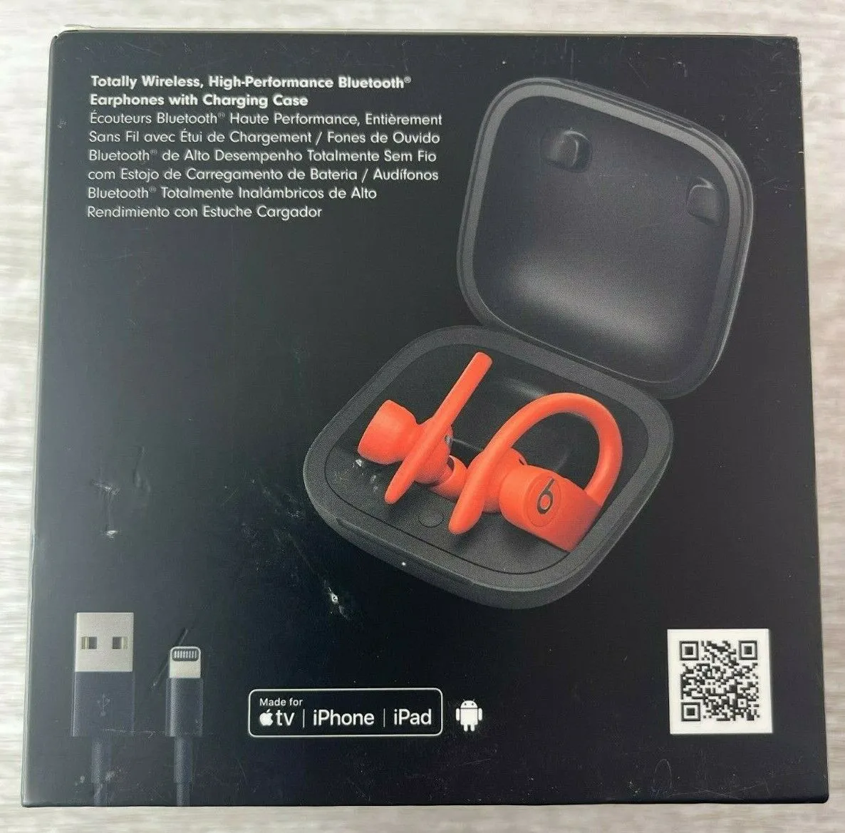 RED Beats by Dre Powerbeats Pro Totally Wireless Bluetooth Earphones-Open Box.