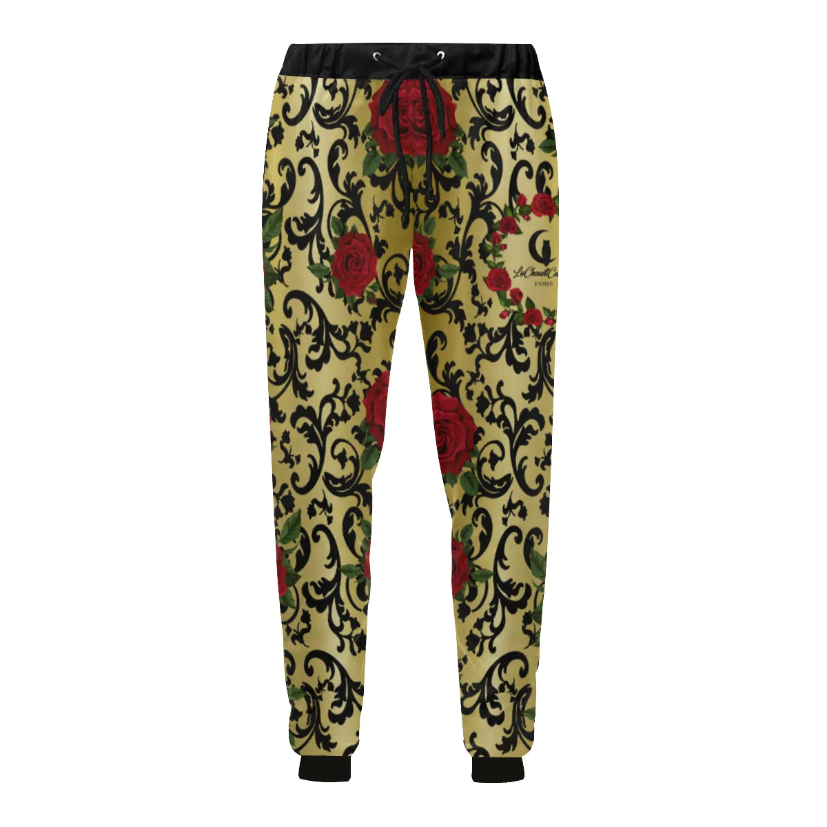 RED ROSES GOLD Men's All Over Print Sweatpants