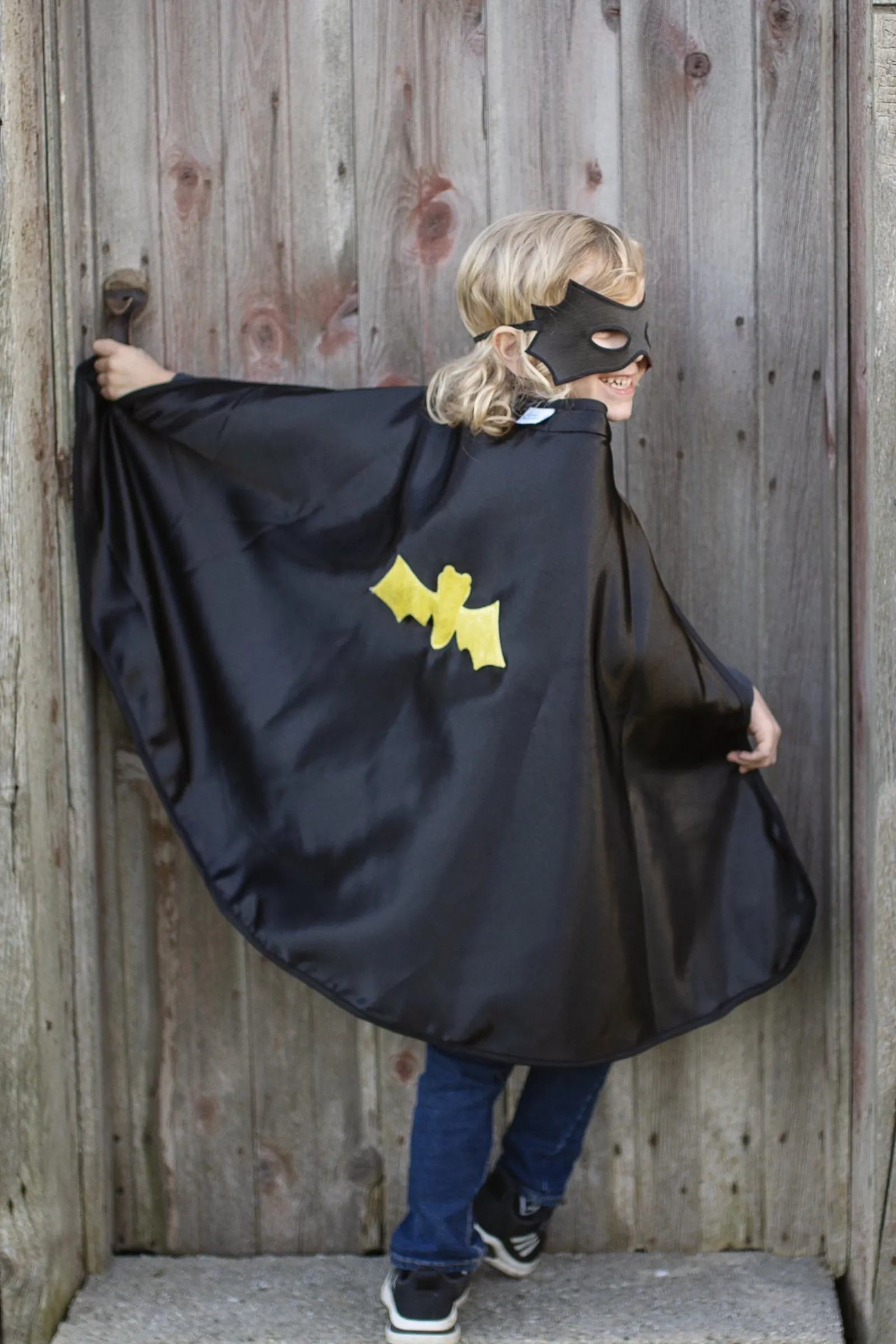 Reversible Spider Bat Cape and Mask