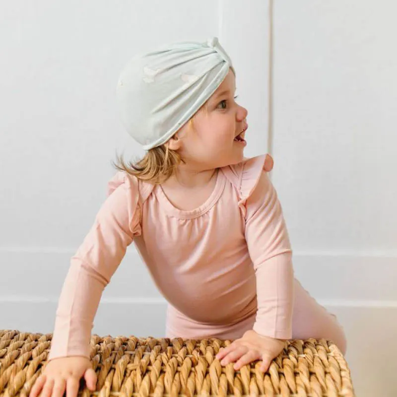Ruffle Long Sleeve Bodysuit in Tencel