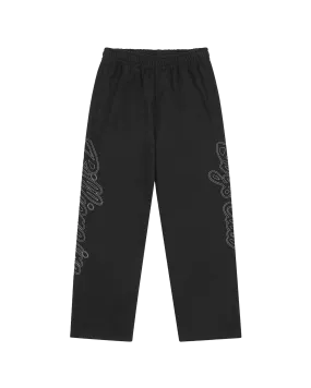 Script Logo Chainstitch Wide Leg Sweatpants