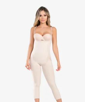 Seamless targeted compression slimming thermal bodysuit - Style 1586