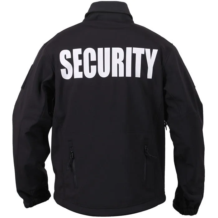 SECURITY Jacket Black Special Ops Soft Shell Waterproof Coat