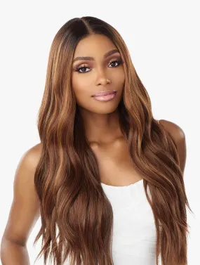 SENSATIONNEL BUTTA LACE HUMAN HAIR BLEND LOOSE BEACH WAVE 28"