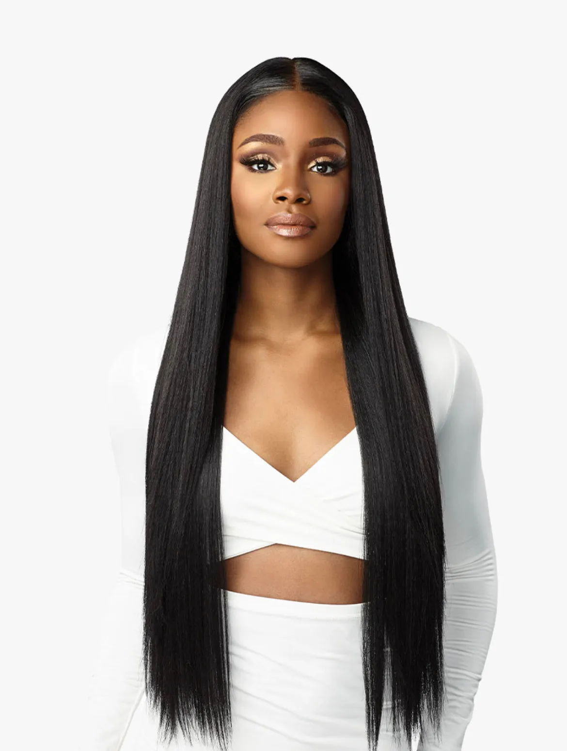 SENSATIONNEL BUTTA LACE HUMAN HAIR BLEND STRAIGHT 32"