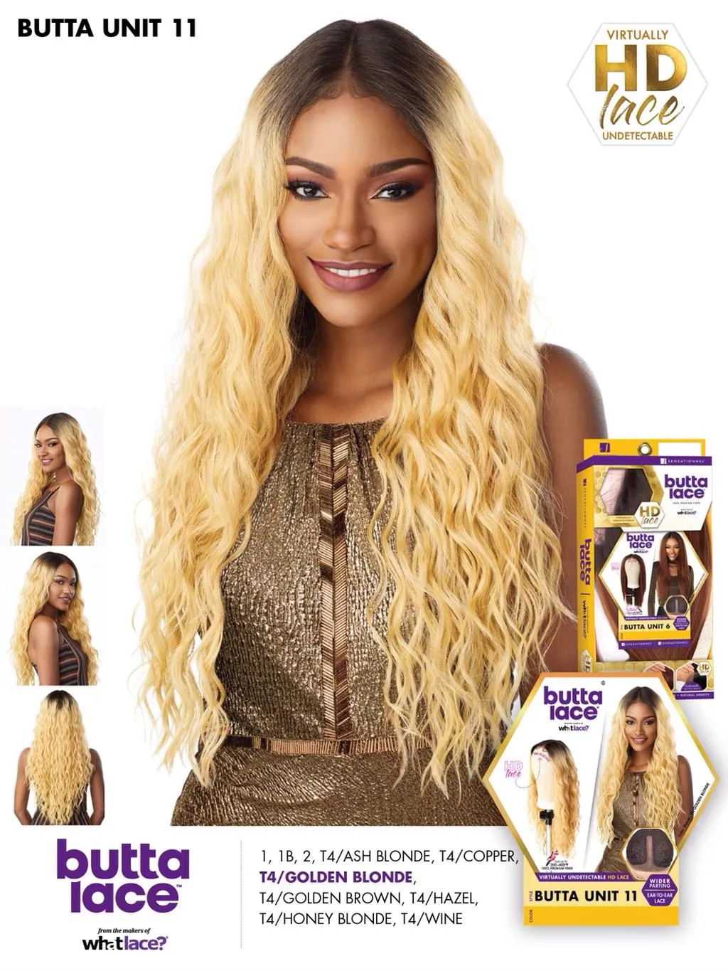 SENSATIONNEL HD LACE FRONT WIG- BUTTA LACE UNIT 11