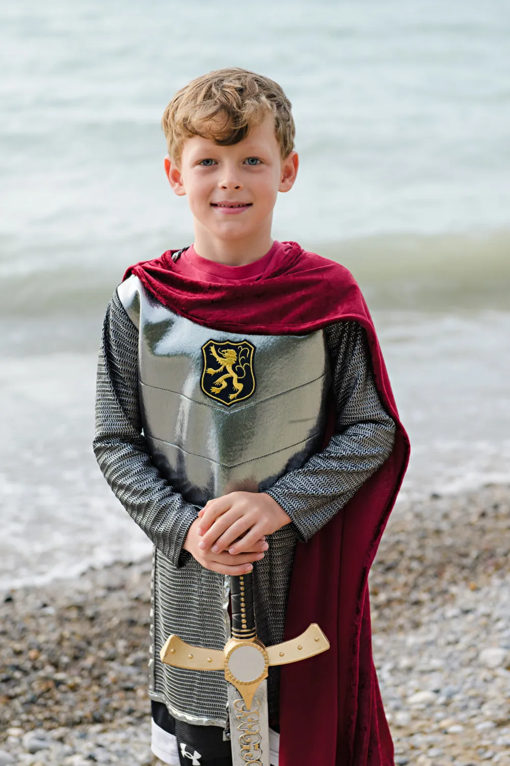 Silver Knight Tunic with Cape