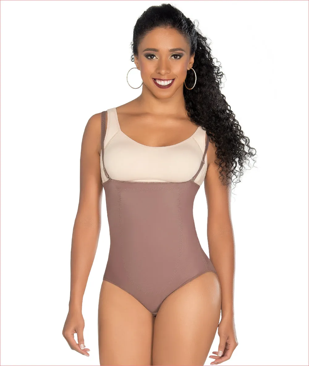 Soft and smooth shapewear Straight back bodysuit - C1003