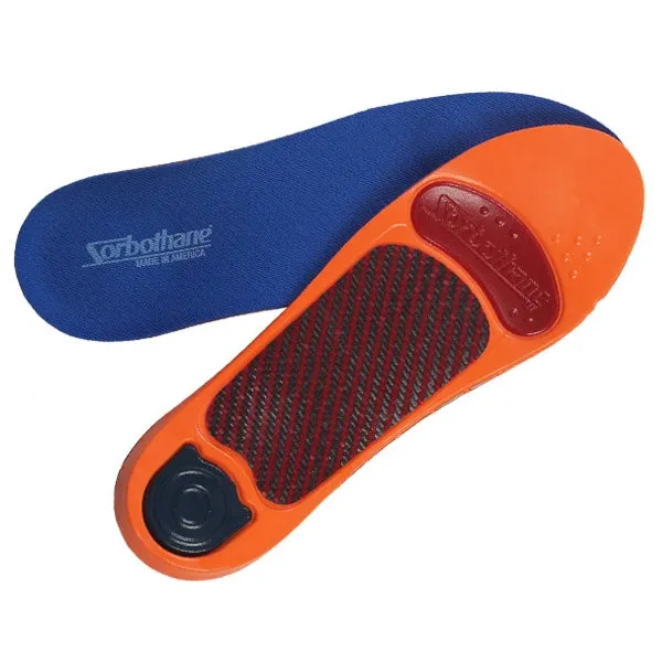 Sorbothane Ultra Graphite Medium Arch Support Insoles