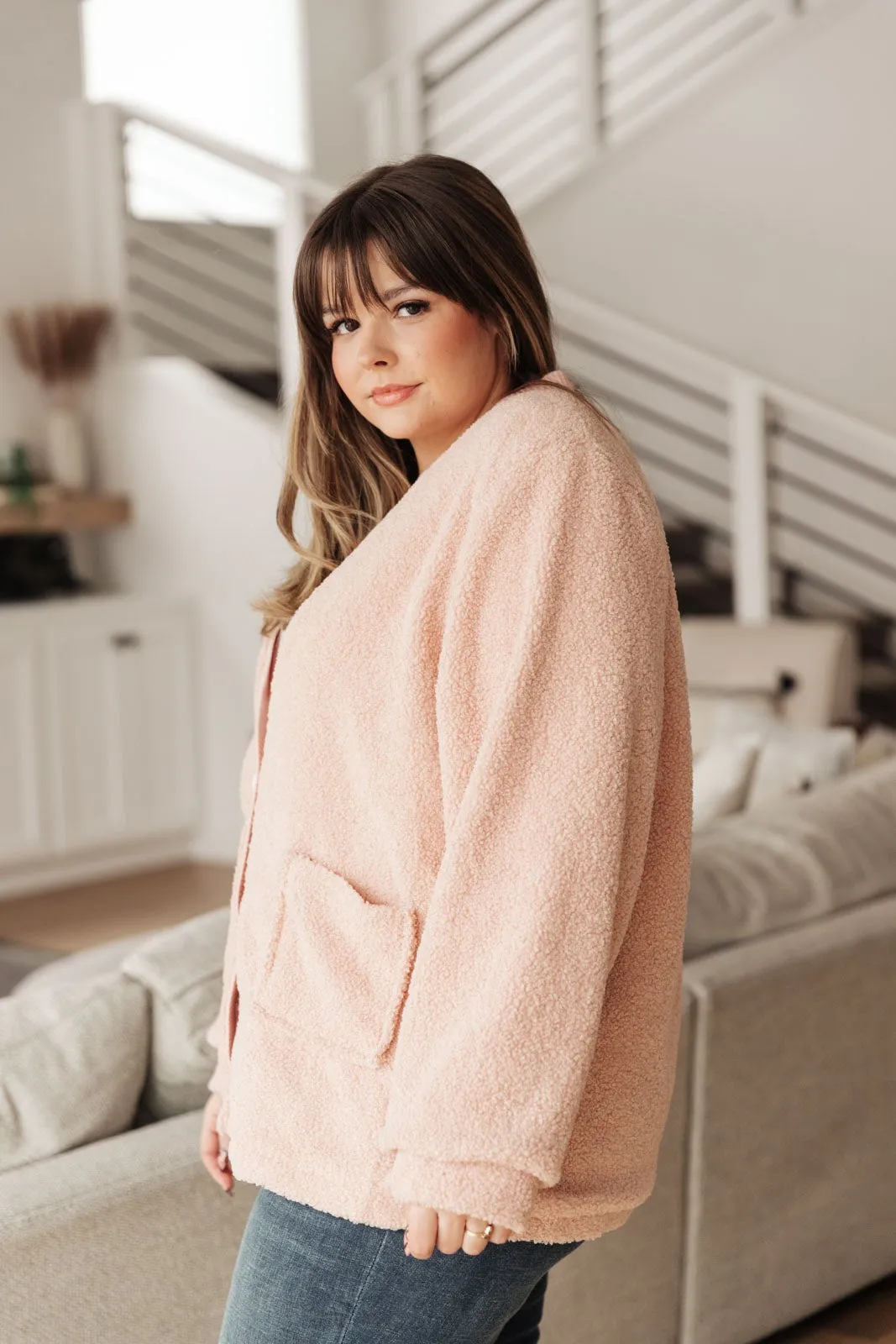 Start The Trend Cardigan in Blush