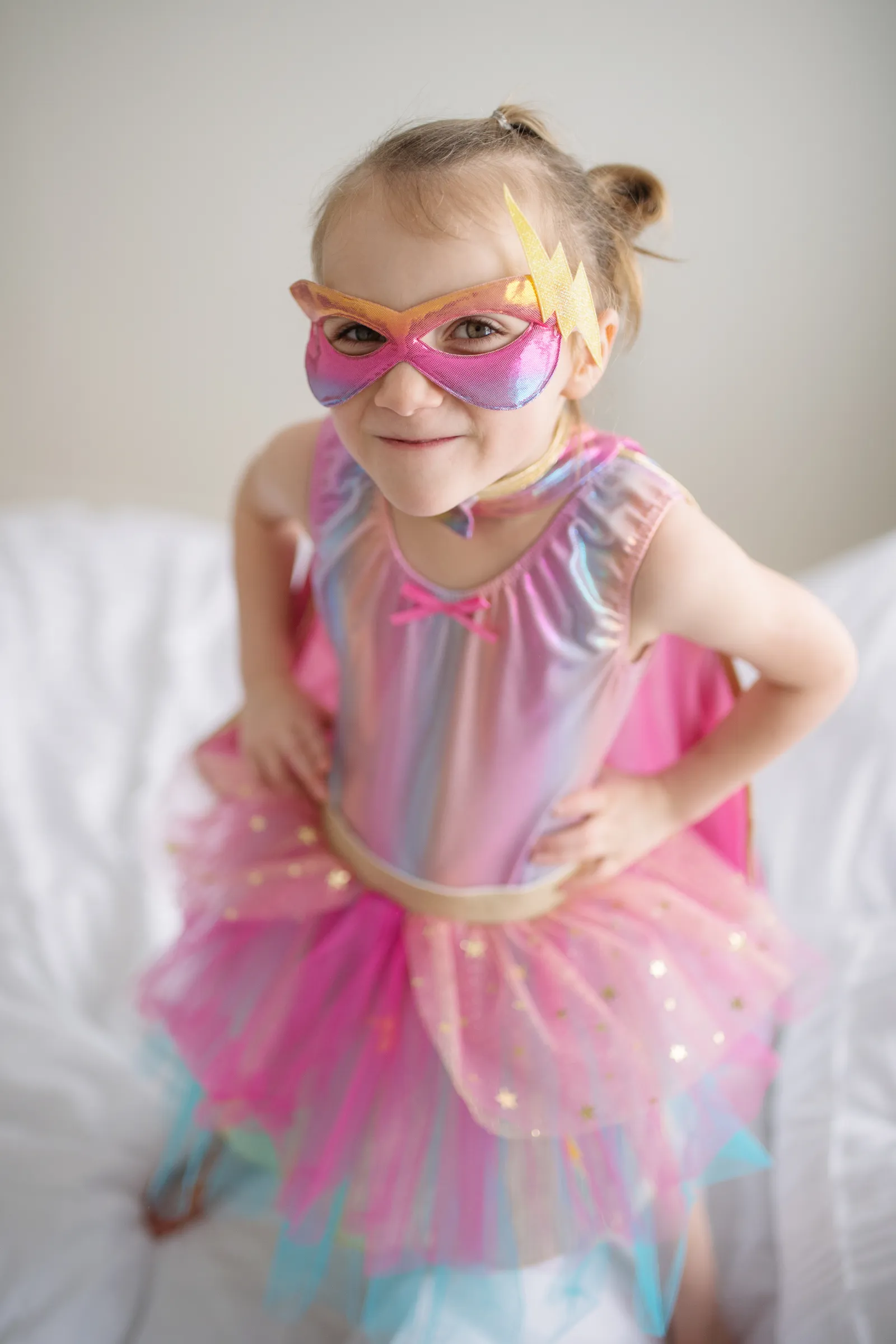 Super-duper Tutu/Cape/Mask, Pink & Gold