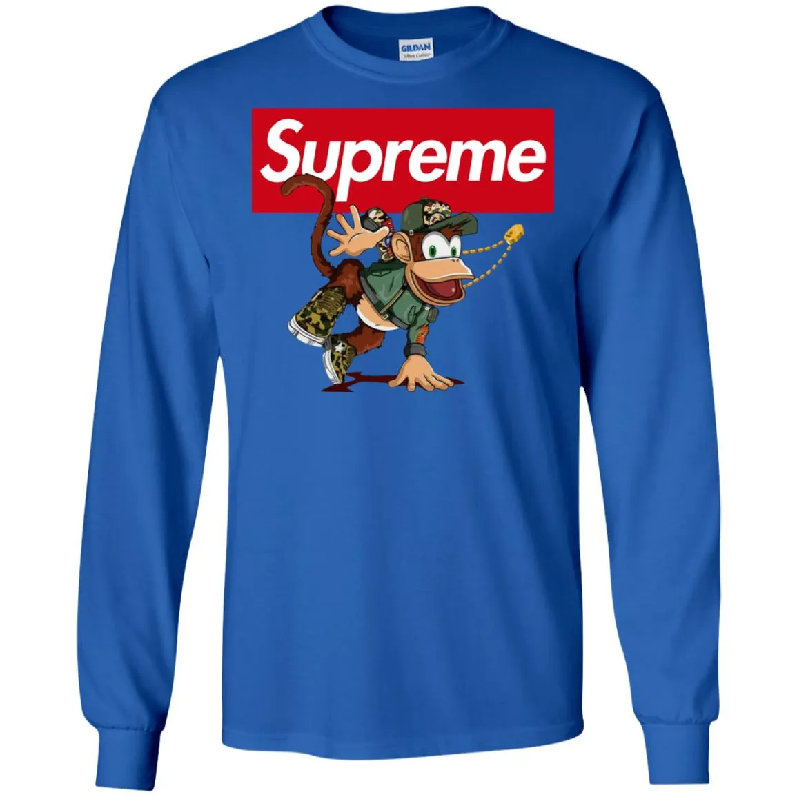 Supreme Monkey T-shirt Men Long Sleeve Shirt